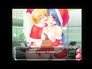 Christmas Sakura Igawa & Murasaki Yatsu H-Scene 01 - Taimanin Asagi Battle Arena ENG