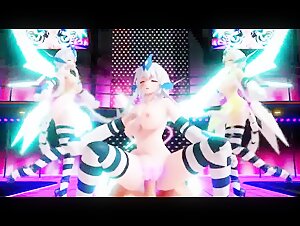 MMD R18 Yu-Gi-Oh! Overlord Kimagure Hakuryu Clear Wing Sex Dance Dragon 3D Hentai