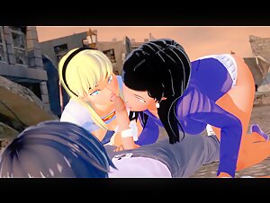 Lois Lane and Supergirl Threesome - Hentai